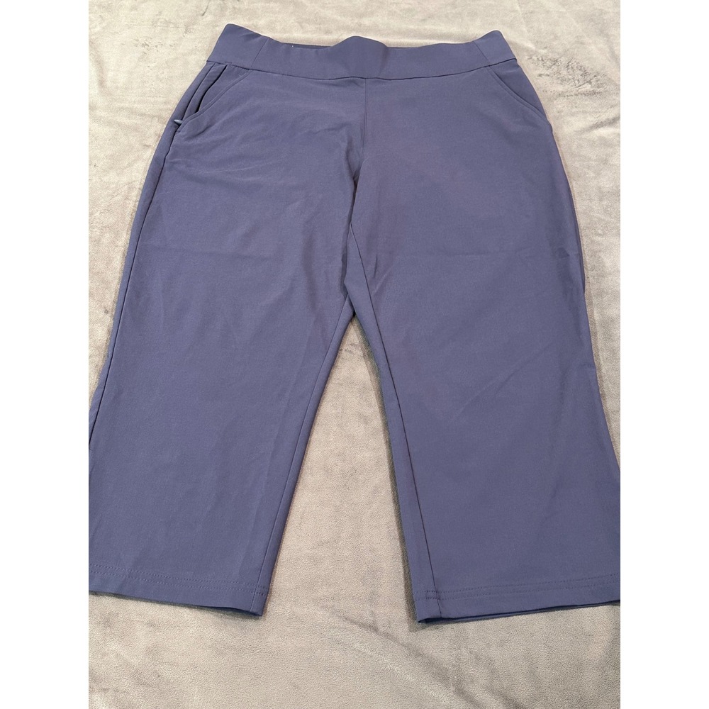 Columbia Womens Anytime Casual Capri Pants Blue Hiking Pants Large
